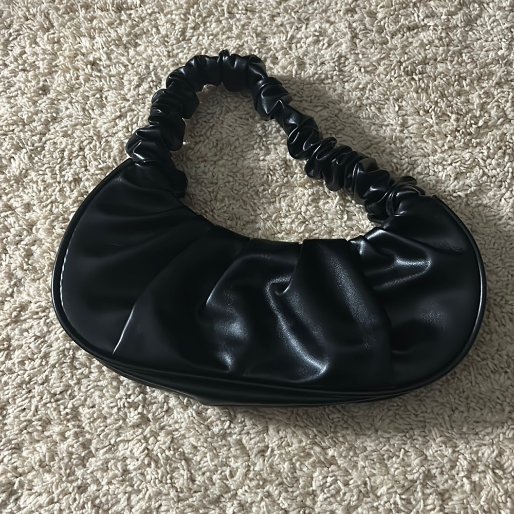 Black Ruched Purse